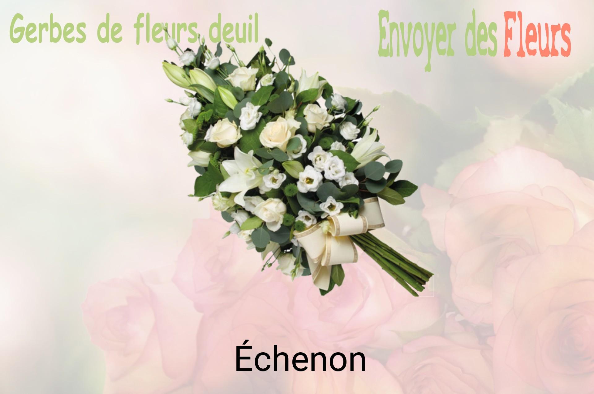 Gerbe de fleurs de deuil livrée à Échenon